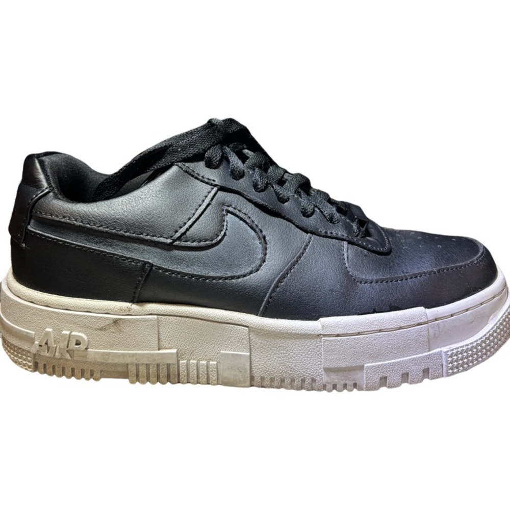 Nike Air Force 1 Pixel Leather Trainers US 8EU 39 CK6649-001 Black/White